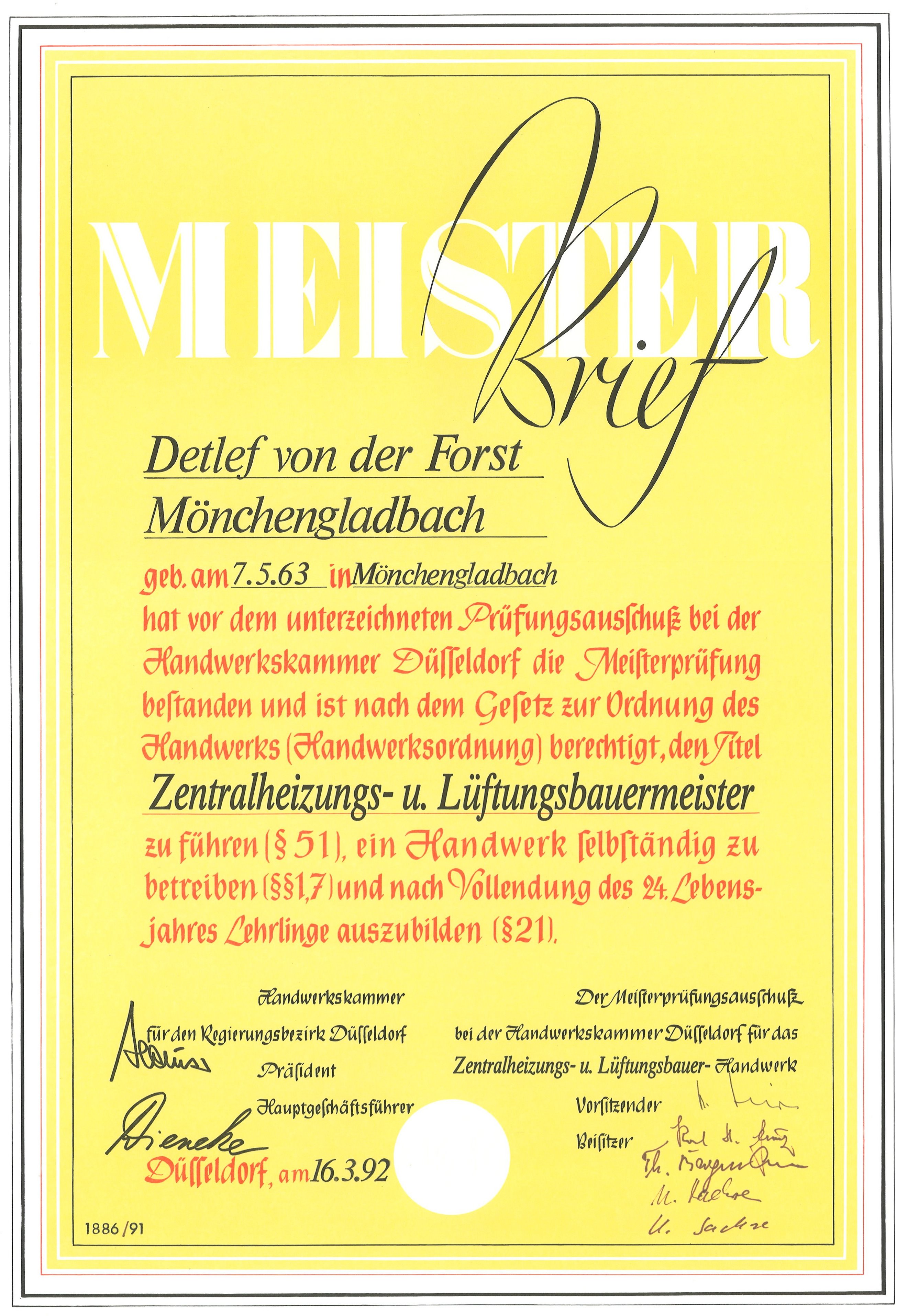 Zentralheizungs- und Lftungsbaumeister